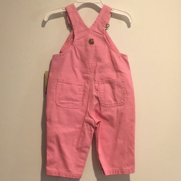 Carhartt | Bottoms | Carhartt Washed Canvas Girls Pink Bib Overalls 6m | Poshmark